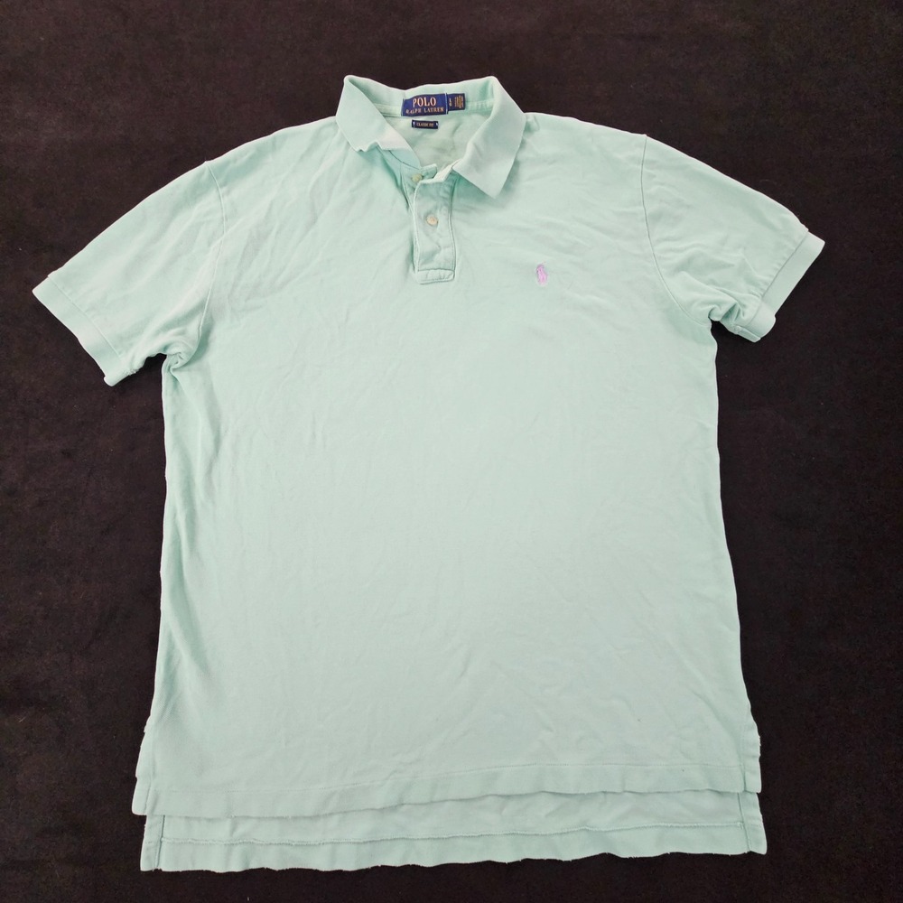 Polo Ralph Lauren Blue Short Sleeve Classic Fit Cotton Polo Shirt Men's L